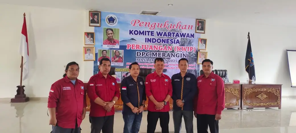 Komite Wartawan Indonesia (KWIP) DPC Merangin di Kukuhkan Ady Lubis Ketua, Yazdi Sekretaris