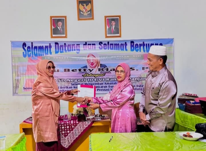 Betty Riani, S.Pd.I Resmi Nahkodai SDN 104 Rantau Panjang, Siap Wujudkan Sekolah Berkualitas